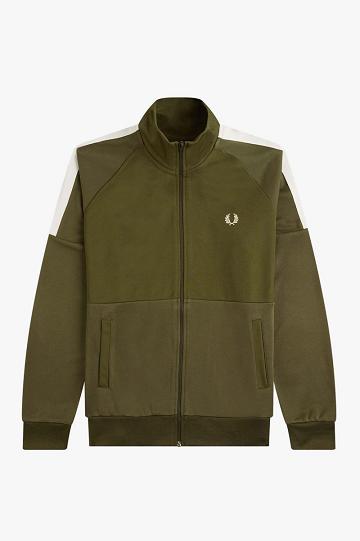 Fred Perry Panelled Track Miesten Takki Vihreä | FI 1821BEXC